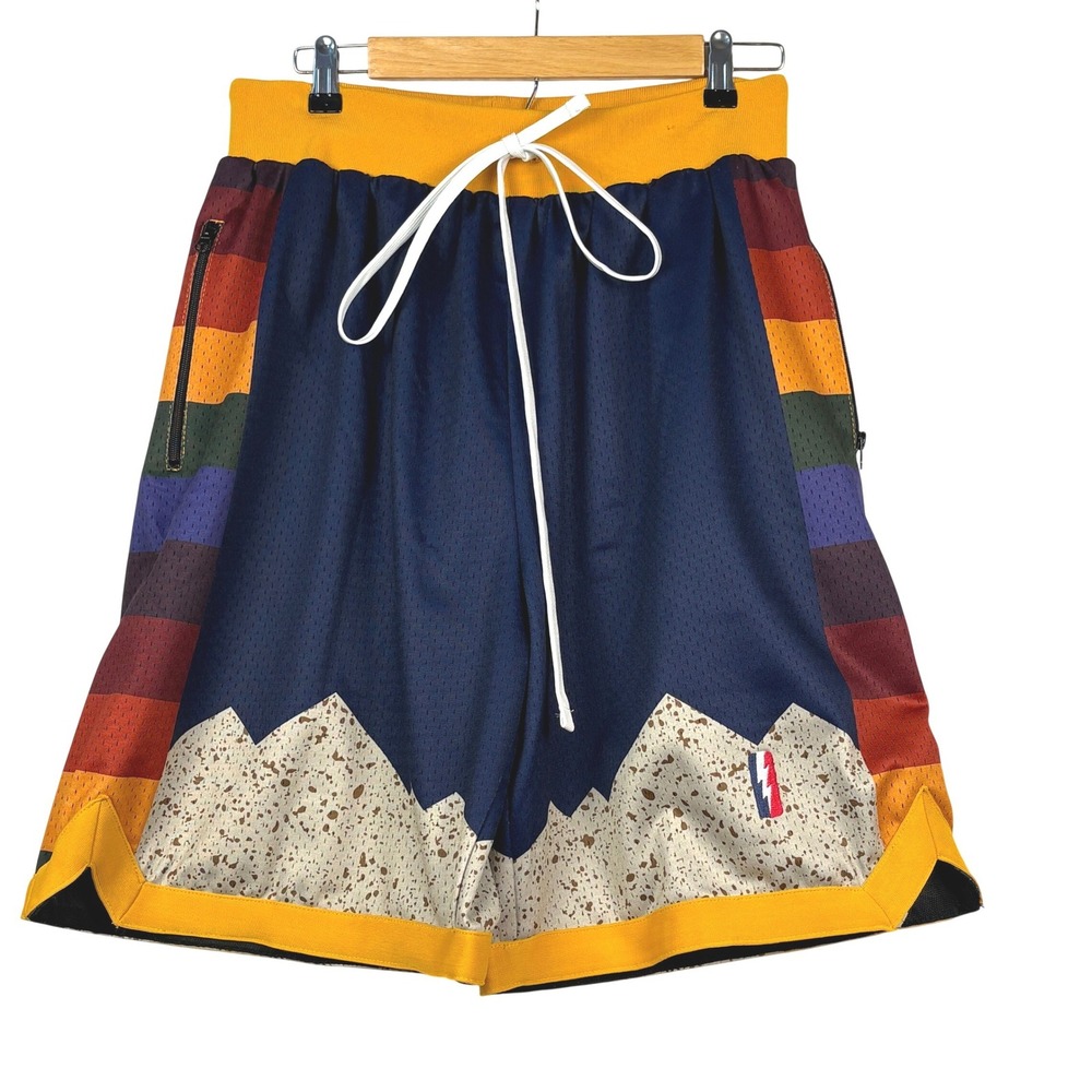 NWOT‎ Collect Select Mens Denver Nuggets Swingman Basketball Shorts Trillest XL